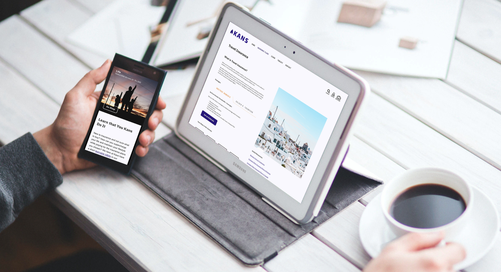 KANS Tablet and Mobile Hero Image