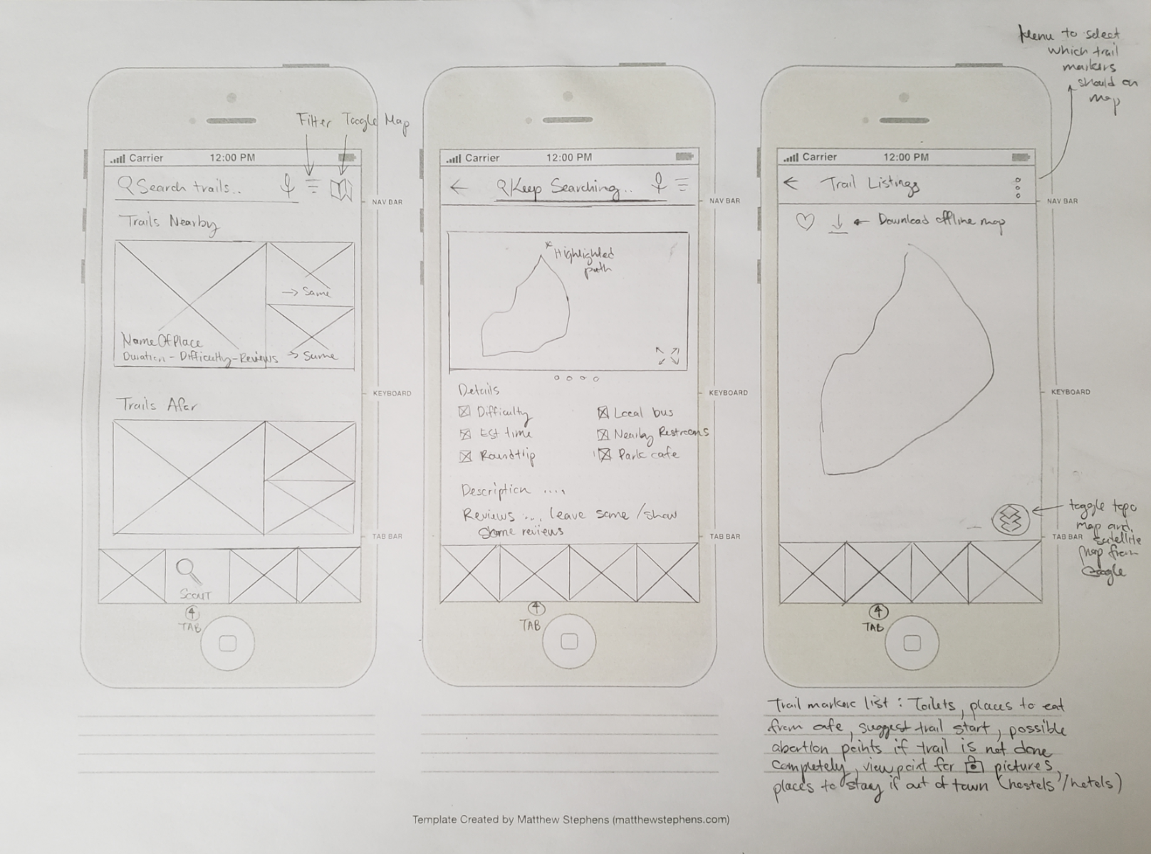 hikeIt Sketches 3